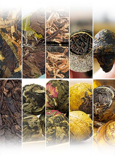 Coffret découverte de mini compressions de thés 