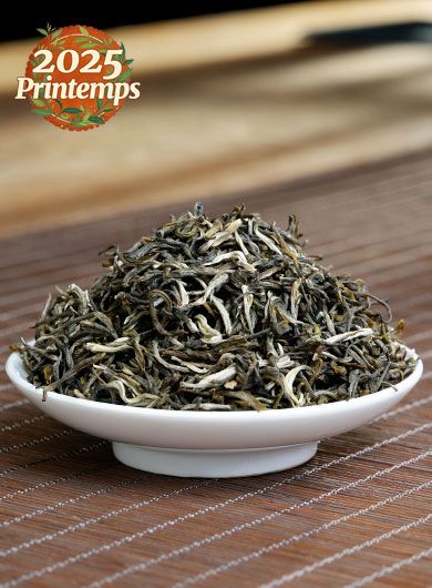 Mao Jian biologique au jasmin : thé vert parfumé