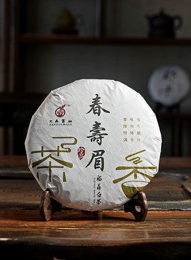 Shou Mei Fuding 2021 : thé blanc compressé 350 g