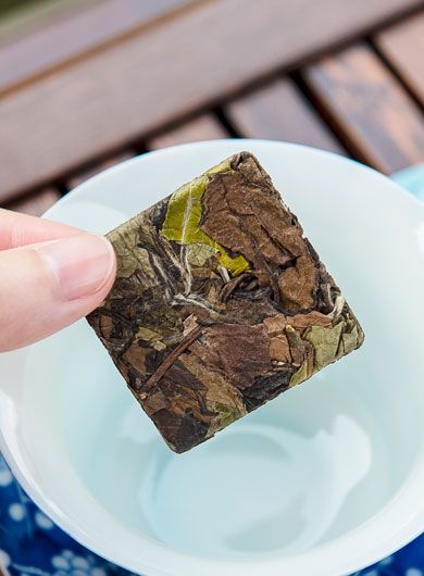 Mini compression de thé blanc Shou Mei