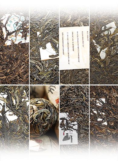 Assortiment N°2 de Puerh crus du Yunnan.