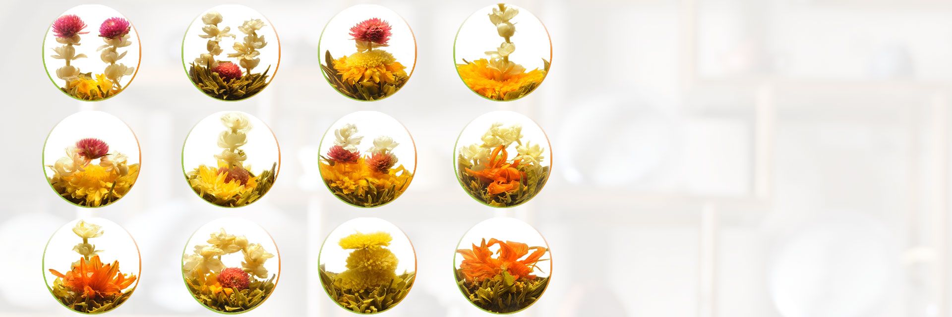 ThéCalin 12 fleurs de thé Chine, tisane infusion : fleur comestible