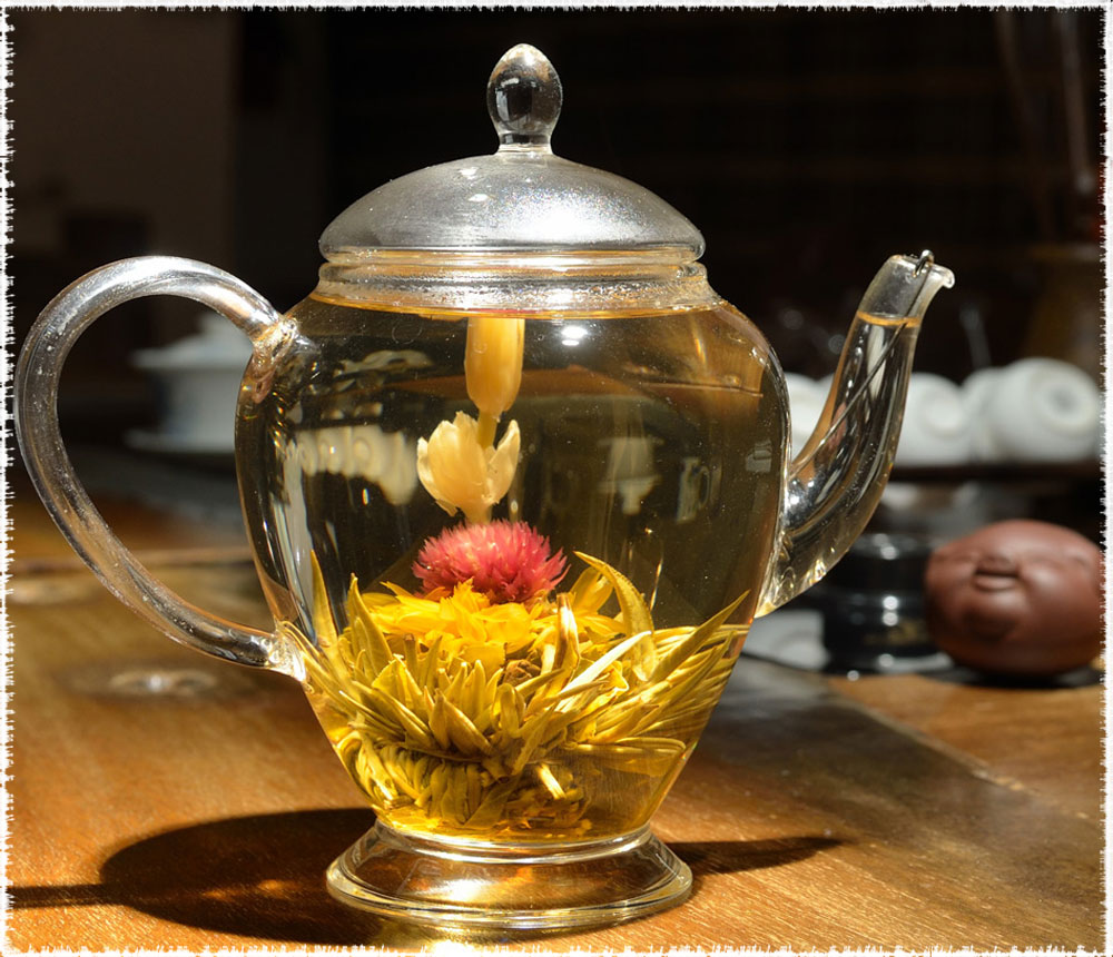 making Flower Tea