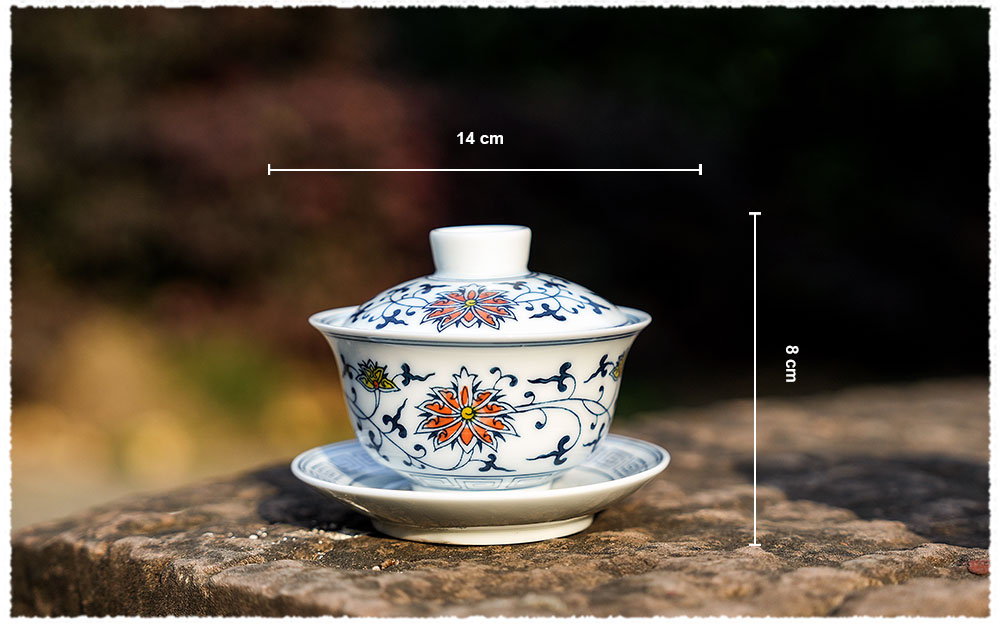 Dimension Gaiwan calligraphié