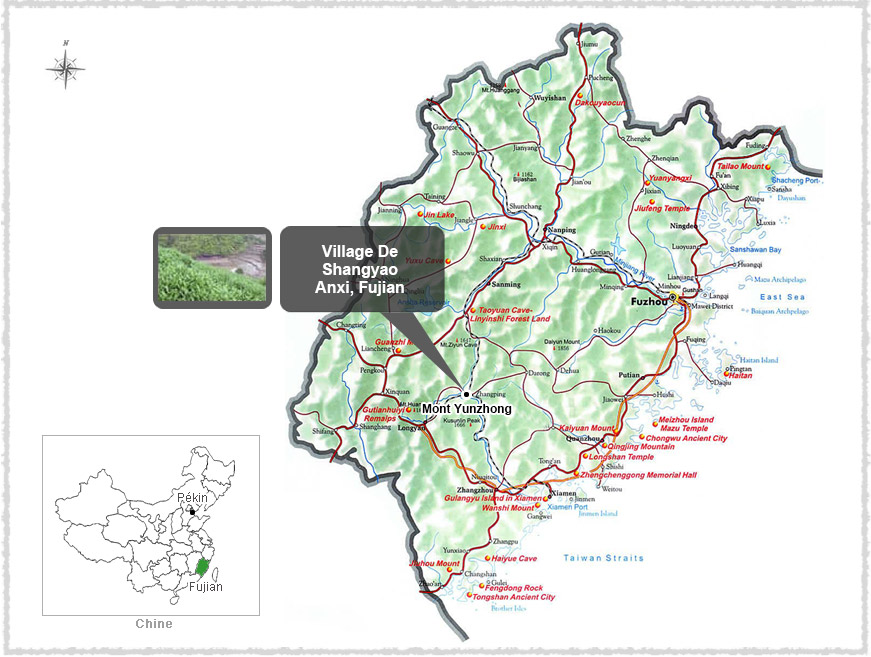 Carte du Fujian