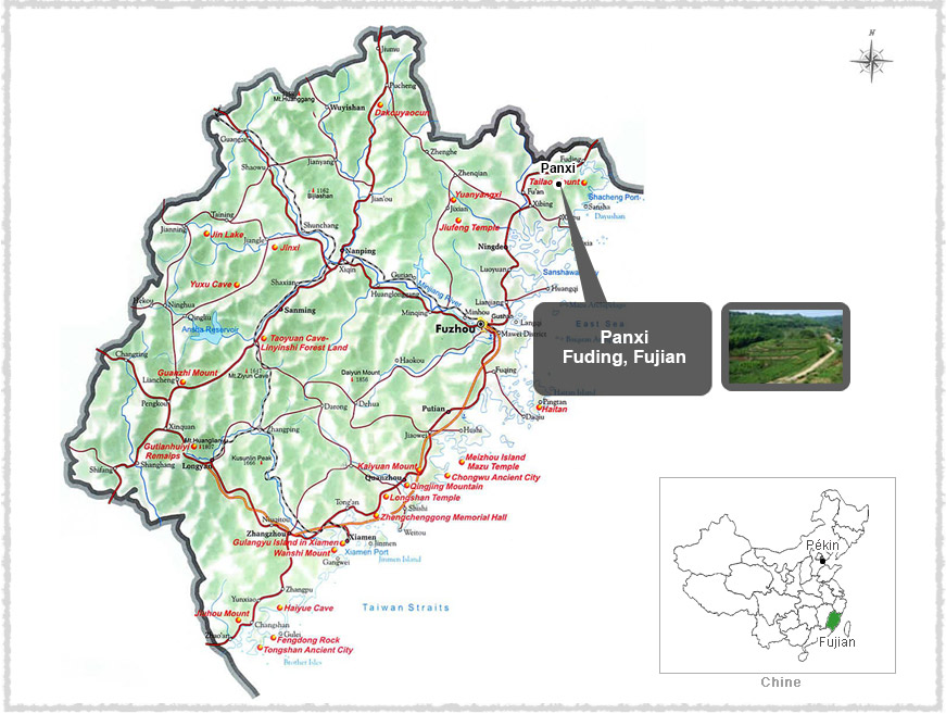 Carte du Fujian