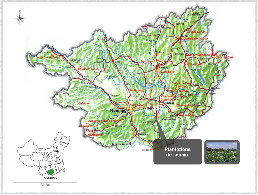 Carte du Guangxi