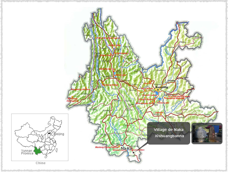 Carte du Yunnan