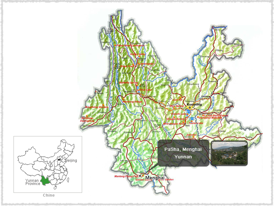 Carte du Yunnan