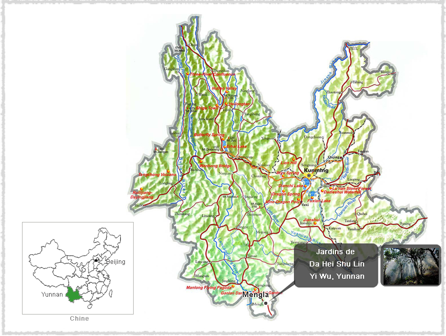 Carte du Yunnan