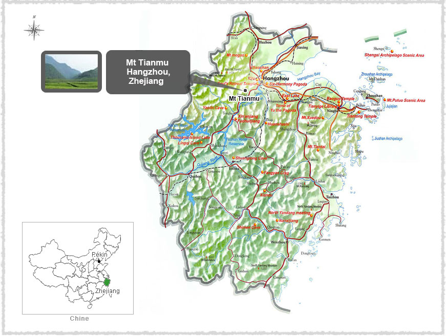Carte du ZheJiang