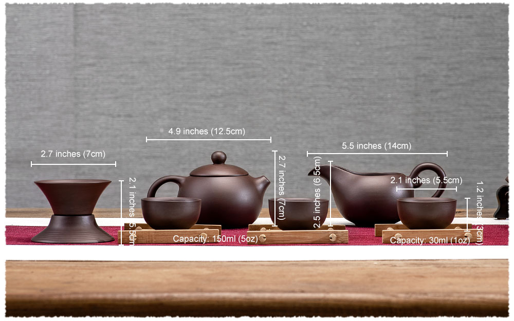 Dimension Service à thé YiXing ChenManSheng